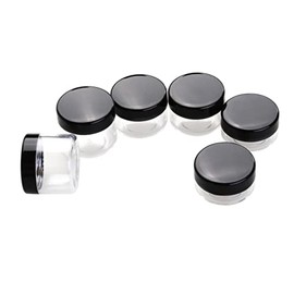 6 Piezas Tarros Tapa de Plástico Contenedores para Muestras de Cosméticos 10 15 y 20 G para Sombras de Ojos Bálsamos Viaje