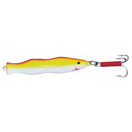 Solvkroken Solvpilk Pirk Yellow/Red - for Pilk Fishing for Cod, Pollock & Halibut, Pilk Bait, Sea Bait, Cod Bait, Weight/Length/Hook Size: 125 g - 11.5 cm - Size 2/0