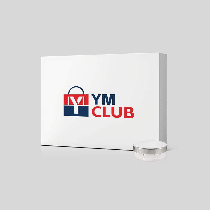 YMCLUB 15g 0.5oz empty cushion foundation compact, luxurious white silver