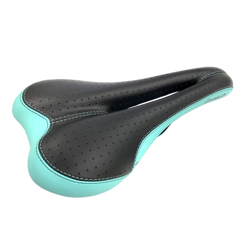 VELO SL-OTR-M006 RACER SADDLE LIMITED OIL SLICK RAIL BLACK/CELESTE