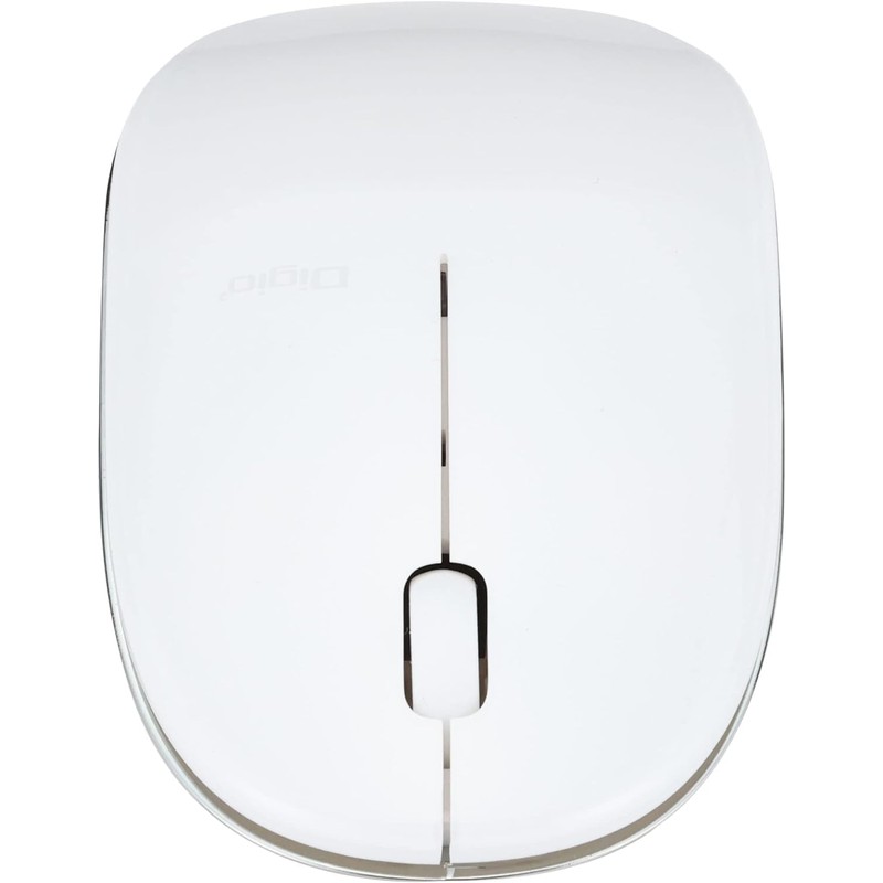 Digio2 MUS-BKT154NW Bluetooth Mouse Thin 3 Button Blue LED White