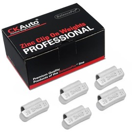 CKAuto MC-Series Zinc Clip on Wheel Weights 0.75oz, 3/4oz, Coated, 25Pcs/Box