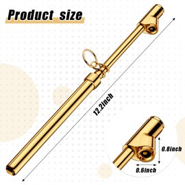 Tallew 10 Pack Dual Head Tire Pressure Gauge Heavy Duty Air Pressure Tire Gauge Truck Tire Gauge for Auto Truck Car RV Van Gage Range 10-150PSI, 1-10Bar (Gold)