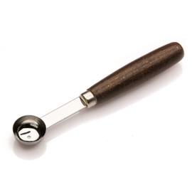 Tredoni 2.8cm Stainless Steel Melon Baller Scoop - Sorbet/Mango/Avocado Balls Maker - Ice Cream Mini-Scoop, Wooden Handle