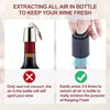 Niuaccess Vacuum Wine Stopper W/Pump, 2-Pack Wine Preservers Savers, Wine