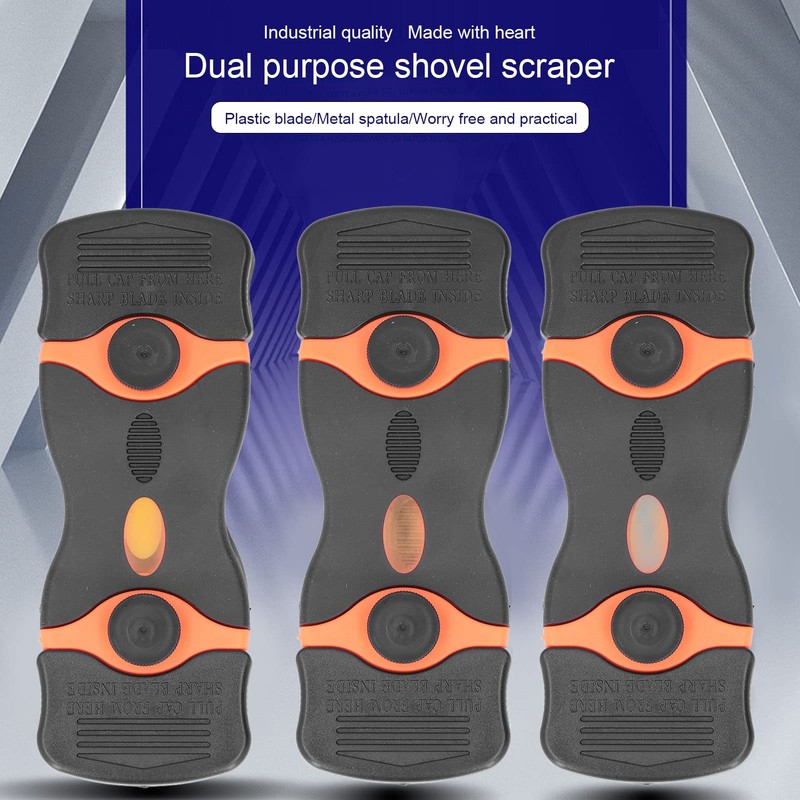 Scrapers, 2 in 1 Scraper Tool ABS Metal Plastic Blades