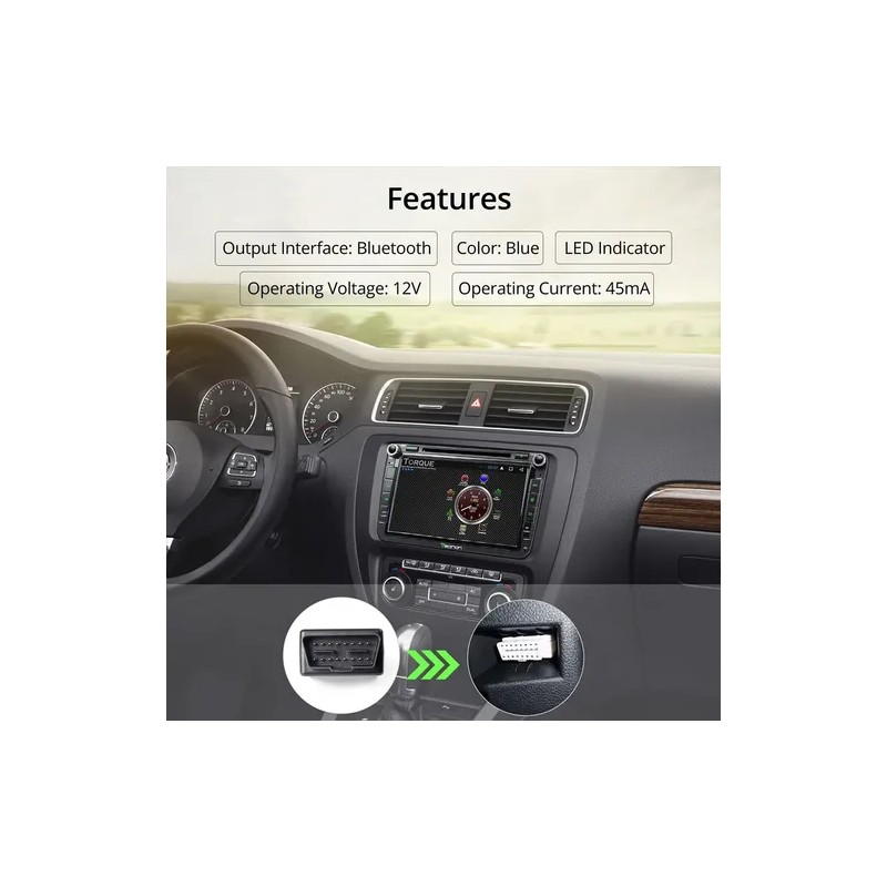 Escaner Automotriz Hh Obd2 Elm327 V1.5 Bluetooth 5.1