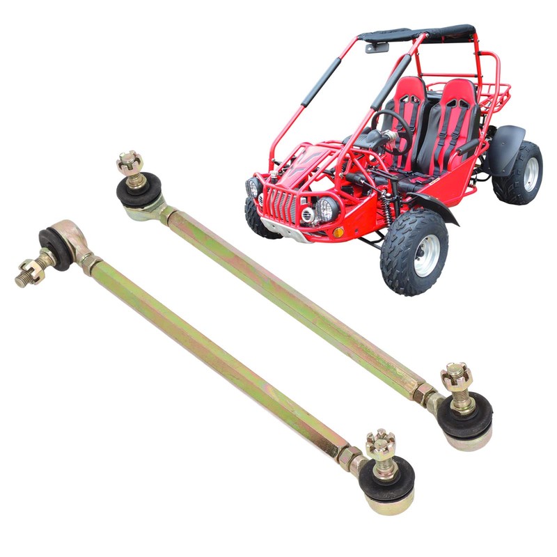 ATV Tie Rod Assembly, 2Pcs 250mm Ball Joint Tie Rod