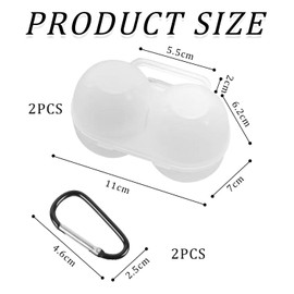 NIDHFG 2 Pieces Egg Storage Box And 2 Pieces Metal Buckles, Portable Egg Box, Plastic Egg Box, Picnic Accessories.