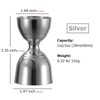Premium Cocktail Jigger 2oz/1oz, Stainless Steel Bell Jigger for Bartending,Cocktail