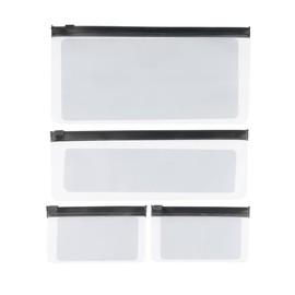 Ideen mit Herz Zip Lock Bags | Ziplock Bags | Zip Bags | Reusable and Stable | Plastic Bag Sealable | Transparent Bag | 3 Different Sizes | Pack of 4