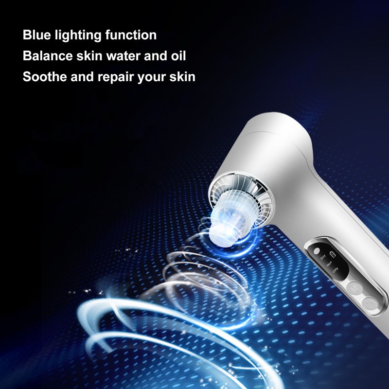 Electric Blackhead Removal Machine Blue Lighting Deep Cleansing Pores Vacuum
