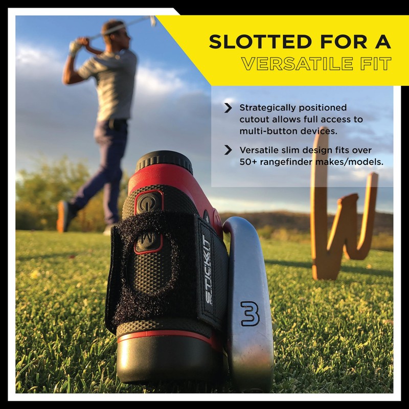 STICKIT Magnetic Rangefinder Strap, Black Paisley |Fits 50+ Models |