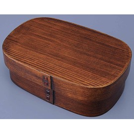 Youth Trillion Bento Box Brown 19 X 12.2 X/6.2 cm Capacity: approximately 700ml 仕切/Rubber Band (Black) with Weight (G): 170