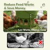 Metal Chicken Feeder No Waste - 20LB Large Chicken Feeder