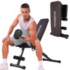 OPPSDECOR Foldable Adjustable Weight Bench, 8 Adjustable Backrests Incline/Flat/Decline Sit