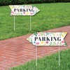 Big Dot of Happiness Wildflowers Wedding Parking Signs - Boho