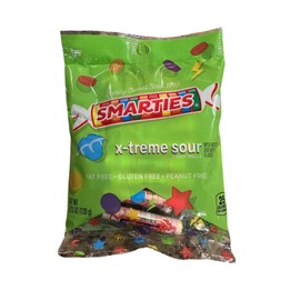 Smarties 1 x Smarties X-Treme Sour Candy Rolls 4.25 Oz Gluten-Free Fat-Free Peanut-Free