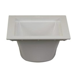 PROFLO PF42855 12" X 12" PVC Floor Sink - Less Grid - White