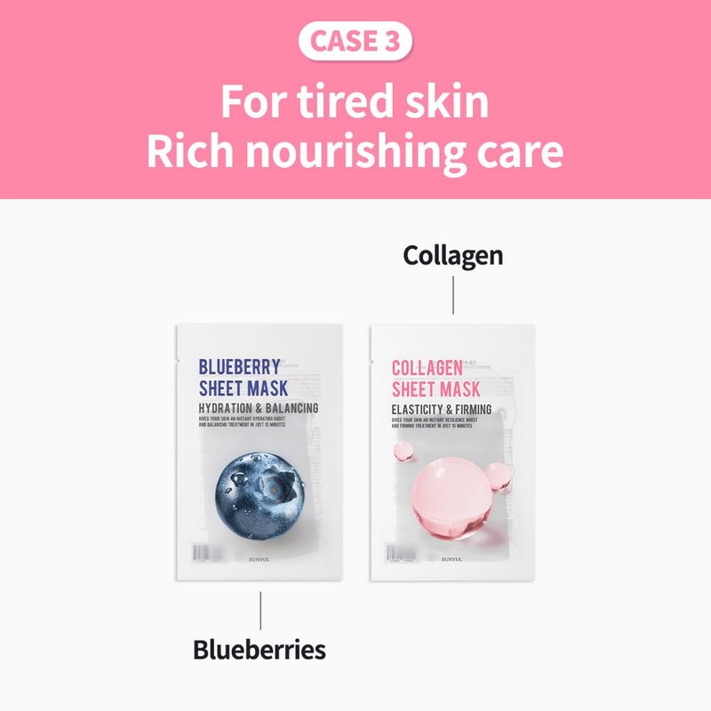 EUNYUL [PACK OF 40] Purity Sheet Mask Pack 8 types