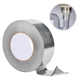 ADOFUN Aluminum Tape, Double Sided Conductive Aluminum Tape, 6.6 ft (20 m) x 1.0 inches (25 mm) x 0.002 inches (0.06 mm), Metal Tape, Ideal for Kitchen, Water Leak Repair, Piping Repair,