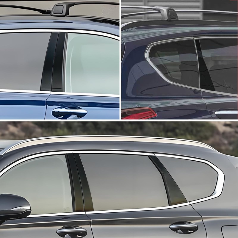 LANZMYAN PC Door Window B Pillar Post Trim for Hyundai