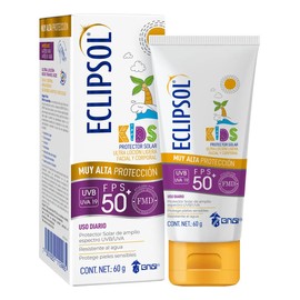 Eclipsol Kids Protector Solar Niños FPS 50, Ultra Loción Facial y Corporal, UVBUVA, 60 g