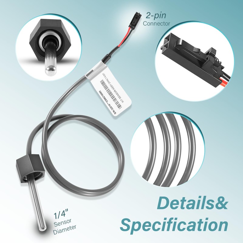 2 Pack M7 Temp/Hi Limit Sensor Fit for Balboa Spa