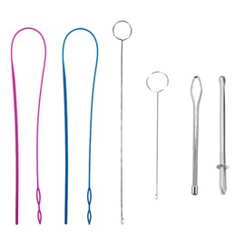 Threader, Cord Threader, Round Head Clip, Needle Threader, Flat Head Clip, Needle Threader, Rubber Band Tool, Sewing Set, Elastic Cord Threader, Round Head Clip, Flat Head Clip, Craft Supplies, DIY