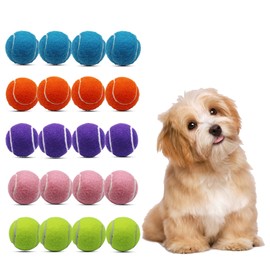 Magicorange Tennis Balls, 20 Pack 2 inch Tennis Balls for Dogs, Pet Dog Playing Balls, Colorful Easy Catching Pet Dog Balls, Come with Mesh Bag for Easy Transport (Multicolor, 2 inch)