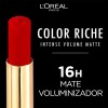 Labial Color Riche Intense Volume Matte L'oréal Paris Acabado Mate
