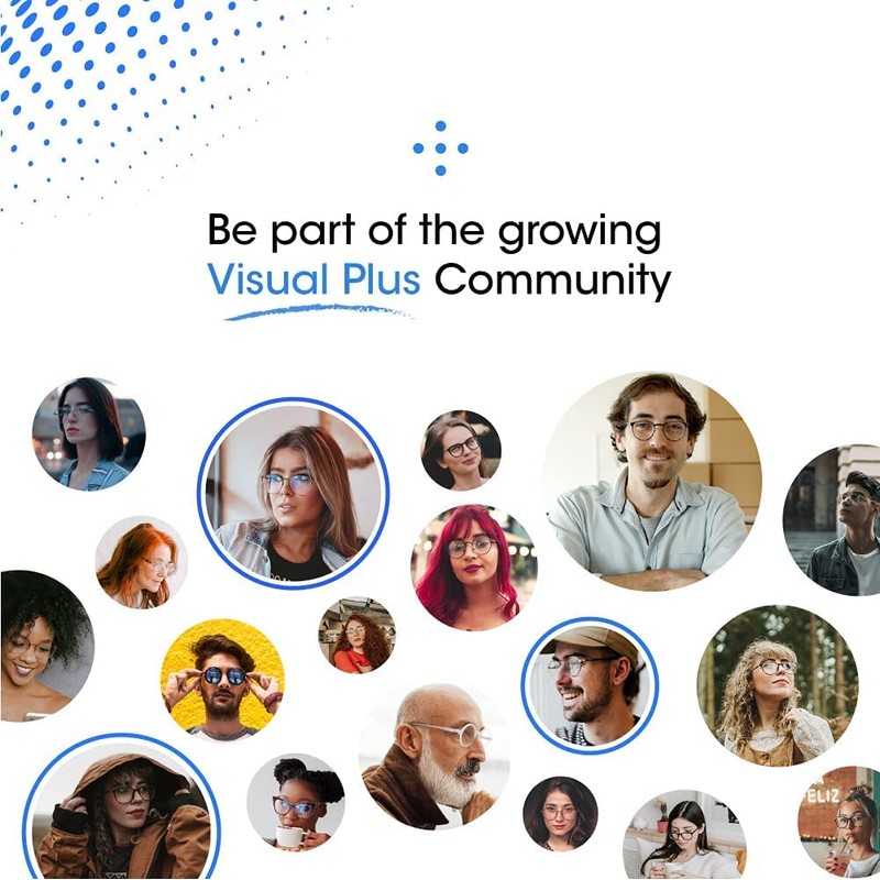 Visual Plus Blue Light Blocking Rectangular Reading Glasses for Men