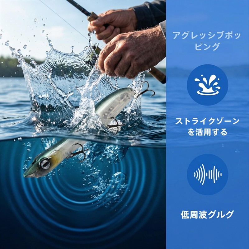 HI-SYINDY Floating Popper Lure, 4.9 inches (125 mm) / 0.6