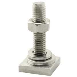 TAODAN 6 Sets 304 Stainless Steel Square Head Bolt Sets M8 T Track Bolt Adapters for Solar Panels Roof Rack Crossbars Platforms Cargo Baskets Fixed Bikes