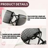 2 Pcs Plastic Double Hair Combs Elastic Magic Hair Clip