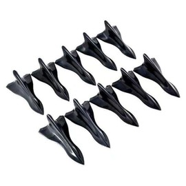 Vortex Generator, Set of 10, Universal Car Clear Stream, Aerodynamic, Carbon-like, General Purpose Exterior Parts, Scratch Resistant, Guard Door, Edge, Rear Side, Bumper, Protection, Scratch