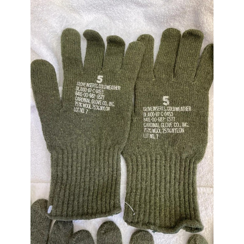 Genuine US Military US GI Glove Inserts Size 5 Cold