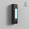 Heath Zenith Wired Push Doorbell Button, Oil-Rubbed, Bronze, Metal, Lighted,