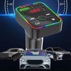 Bluetooth 5.0 FM Transmitter Hands Free Call USB 2.0 Music