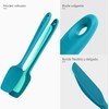 U-Taste - Juego de espátulas de silicona para cuchara, resistente