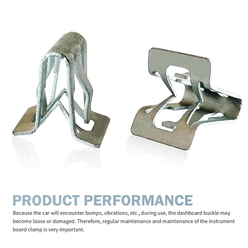 MLY 15 PCS Automotive Panel Clips Fasteners, U-Shaped Waterproof Metal