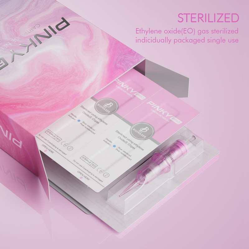 Biomaser Semi-Permanent Makeup Needles Pack of 20 Round Liner Universal