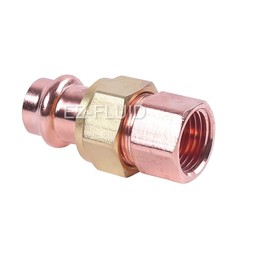 EZ-FLUID (2) Heavy Duty 3/4" Press x FIP Union LF Press Pressure Copper Fitting,ProPress Press Copper Fitting Connection,Residential,Commercial Plumbing