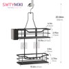 SWTYMIKI Hanging Shower Shelf - Shower Shelf for Hanging 360°