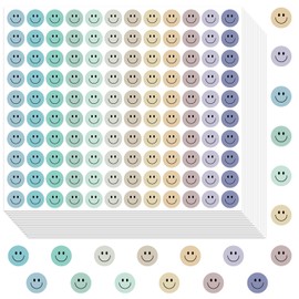 7200Pcs Smiley Face Stickers, Round Colorful Happy Face Stickers Smile Stickers Decal Small Incentive Stickers Reward Behavior Chart Stickers for Students Teachers Classroom School Supplies
