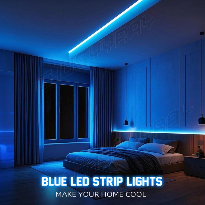 CHUSYYRAY 16ft 300 LED Marine Light Strip IP65 Waterproof for
