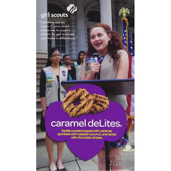 Girl Scout Caramel DeLites Cookies 7 Ounce Box