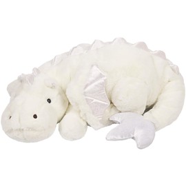 ARELUX 35in Cute Dragon Stuffed Animals Plush Toy,Soft White Pterosaur Plushie Fuzzy Dinosaur Pillow Plushies with Wings Cuddly for Friends Family Member