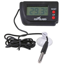 TRIXIE batteriebetriebener Temperaturmesser für Terrarien und Aquarien "Digitalthermometer, fernfühlend, 6,5 × 4 cm"- 76112