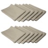 TableLinensforLess 17x17 Inch Polyester Cloth Napkins, Set of 12 (Charcoal)